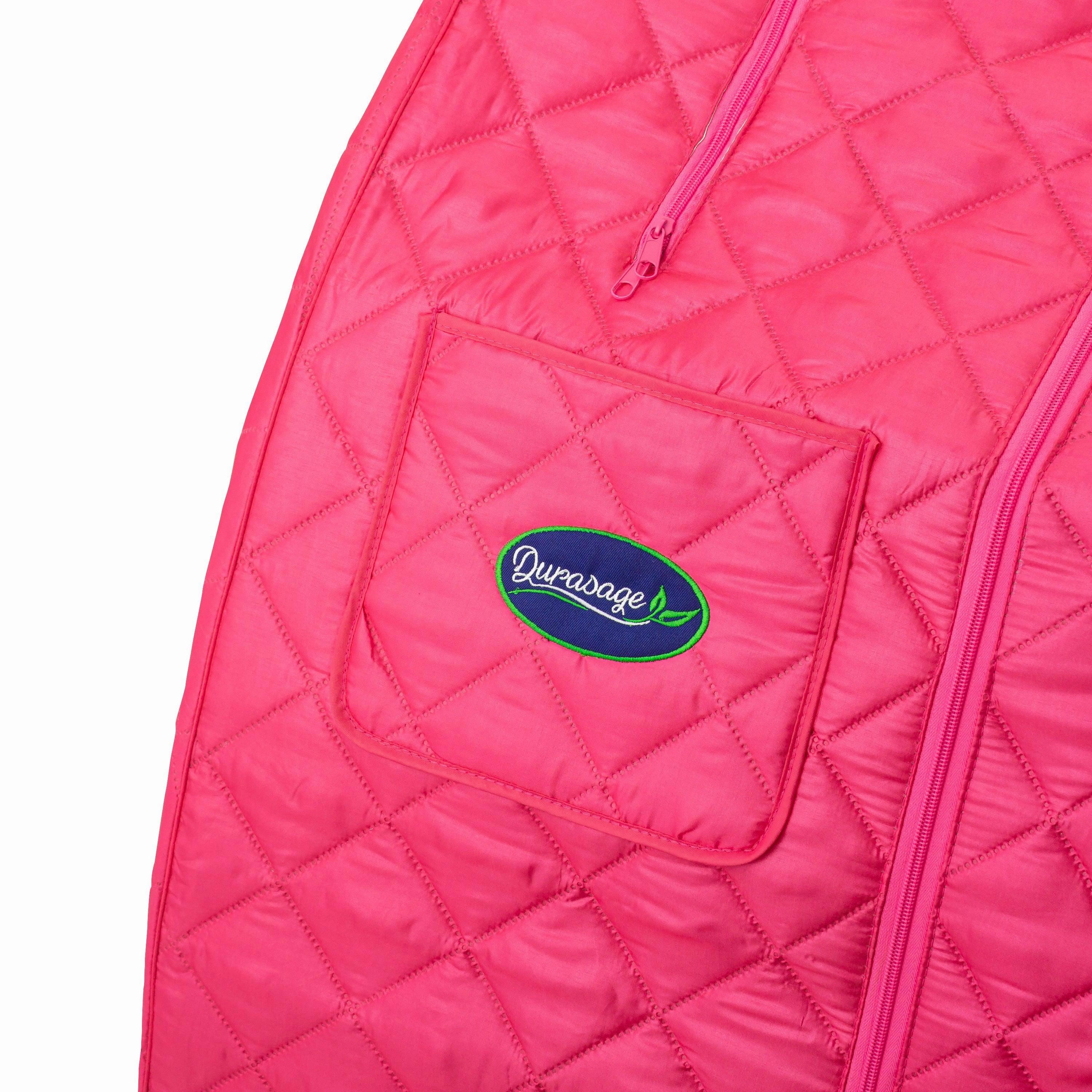 Durasage Health - Durasage Lightweight Portable Personal Steam Sauna Spa for Relaxation at Home. 60 Minute Timer. 800 Watt Steam Generator. Chair Included - Fuchsia