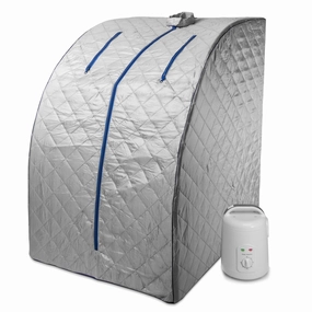 Durasage Health - Lightweight Personal Steam Sauna for Weight Loss. Detox & Relaxation. 60 Minute Timer - Blue