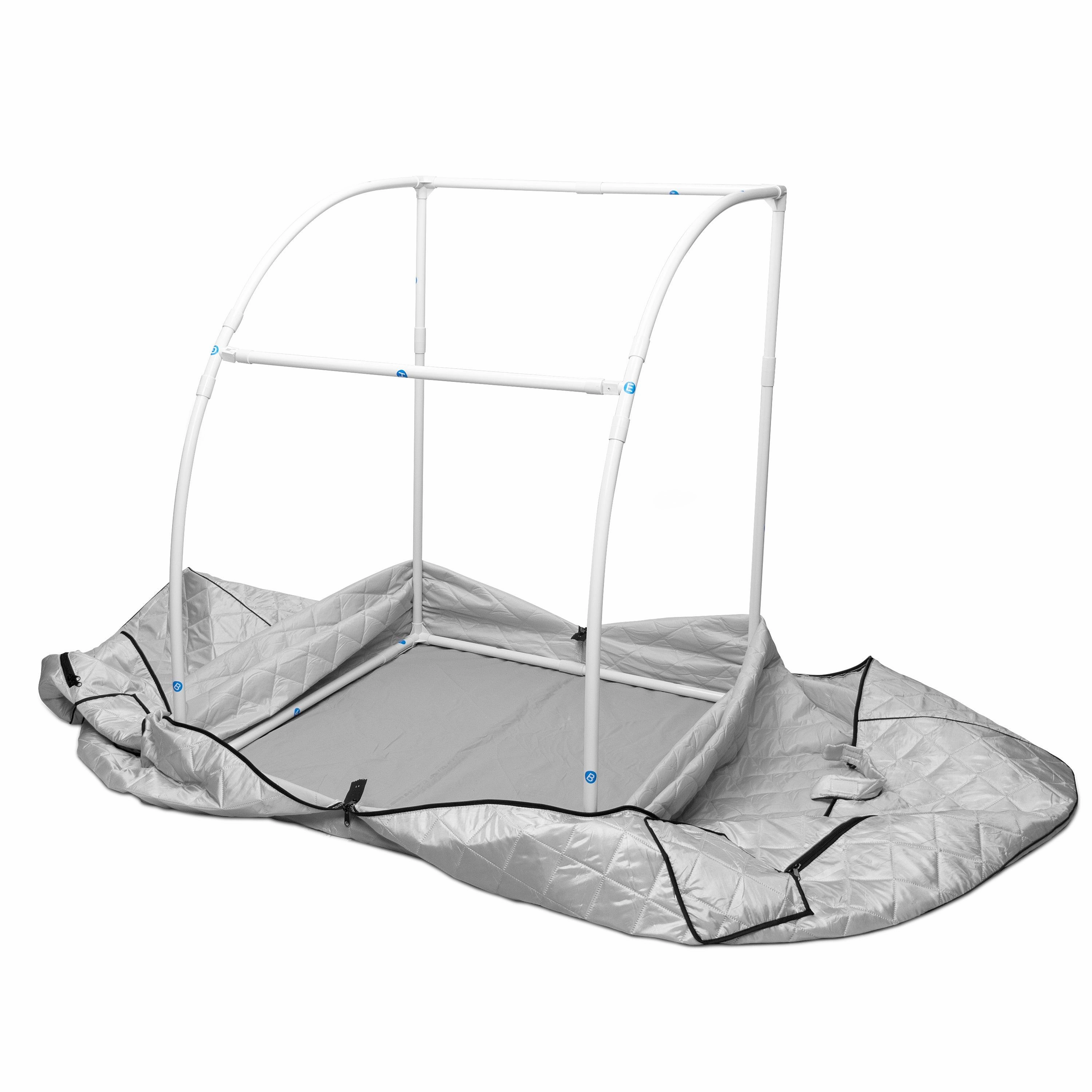 Durasage Health - Oversized Portable Steam Sauna for Weight Loss. Detox & Relaxation at Home. Chair Included - Silver