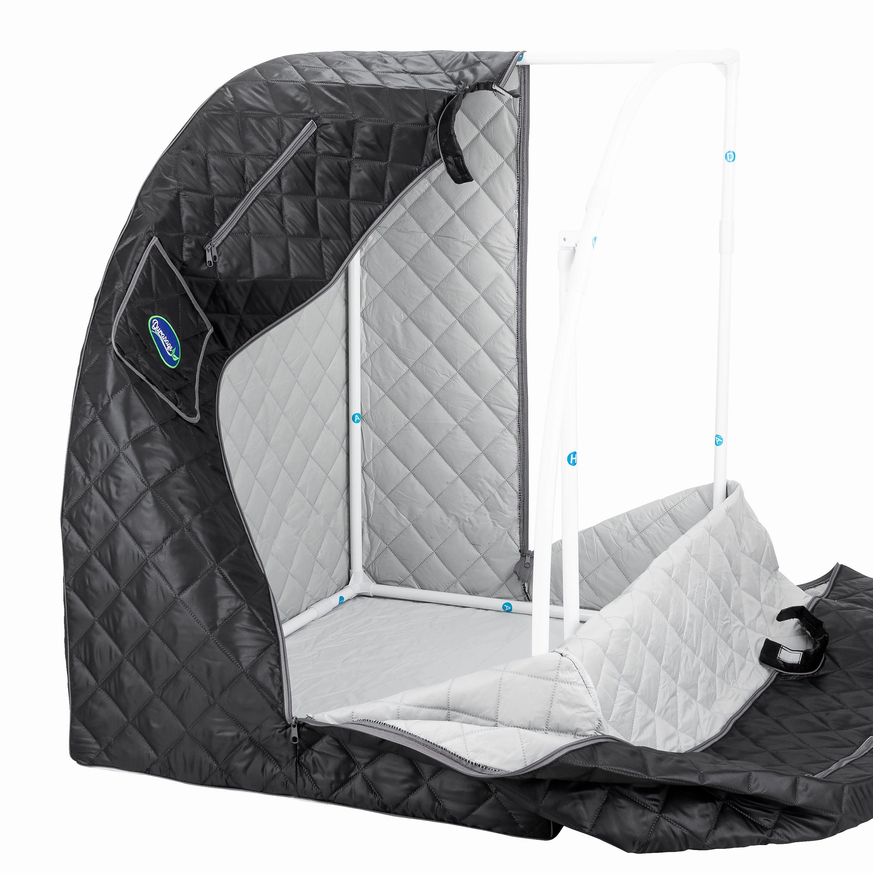 Durasage Health - Personal Steam Sauna for Weight Loss. Detox & Relaxation at Home. Chair Included - (Black)