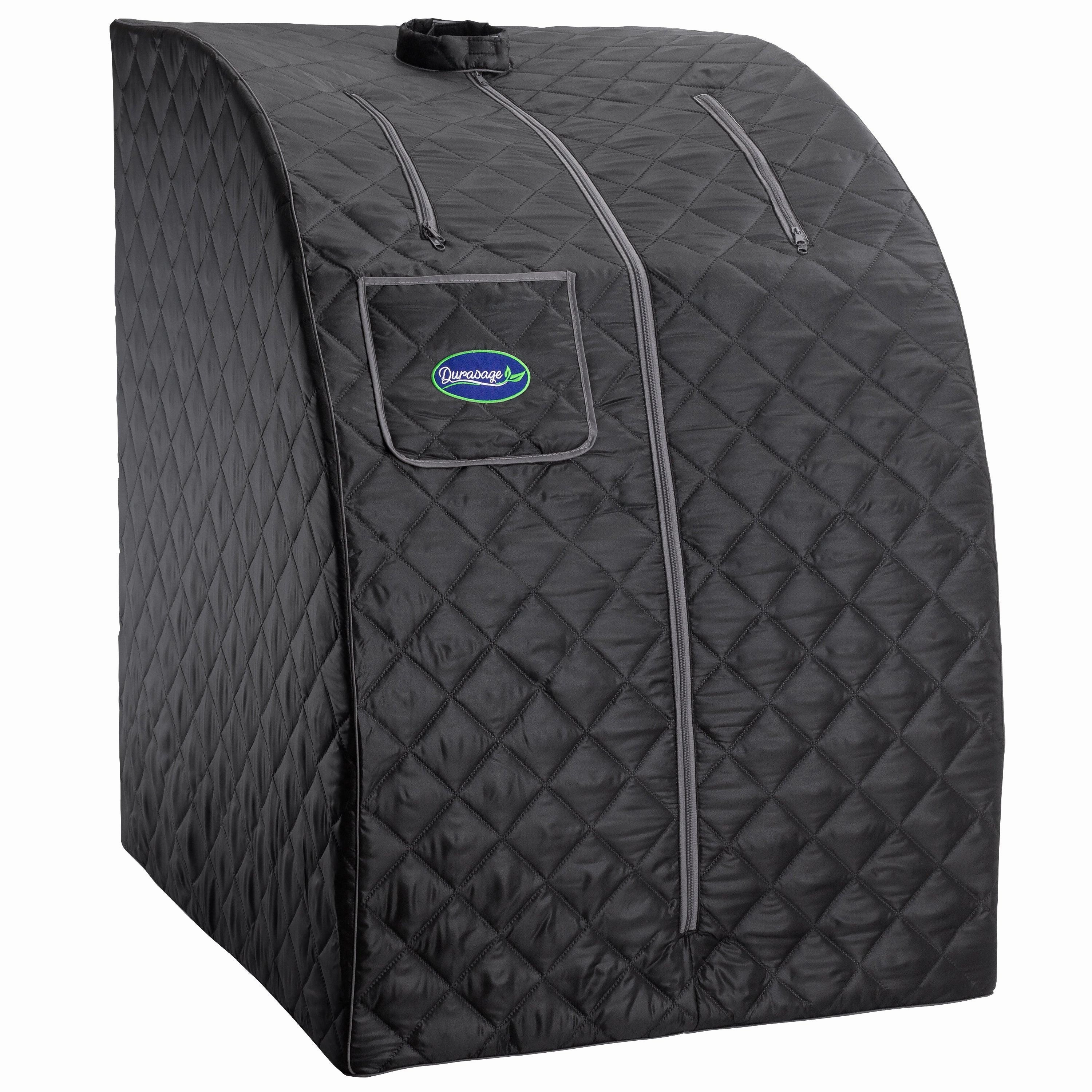 Durasage Health - Personal Steam Sauna for Weight Loss. Detox & Relaxation at Home. Chair Included - (Black)