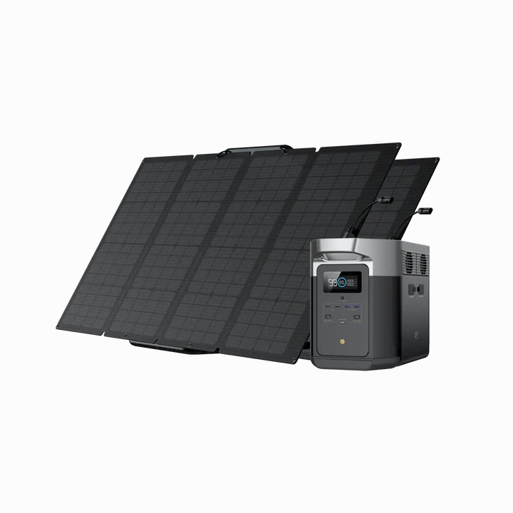 EcoFlow DELTA 2 Portable Power Station   160W Portable Solar Panel