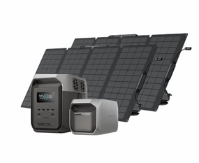 EcoFlow DELTA 3 1500 Power Station   110W Solar Panel * 2   DELTA 3 EB