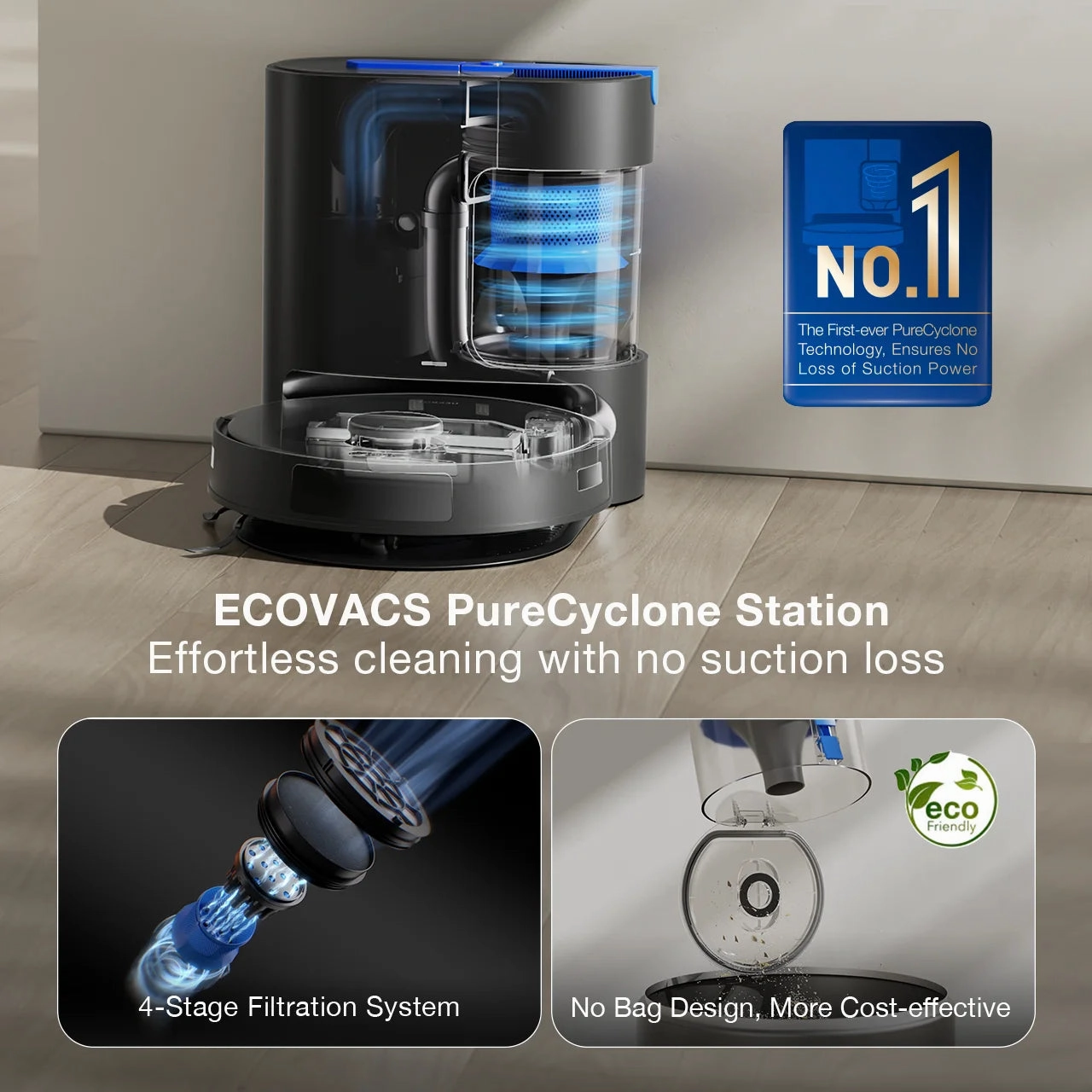 Ecovacs N20 PRO PLUS Robot Vacuum Cleaner