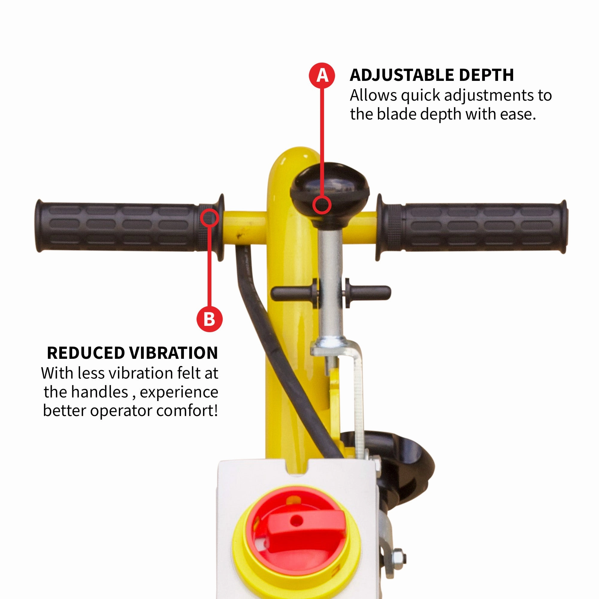 Electric 8 Concrete Scarifier Planer Grinder for Sidewalk Trip Hazard Repair. Traffic Line Removal