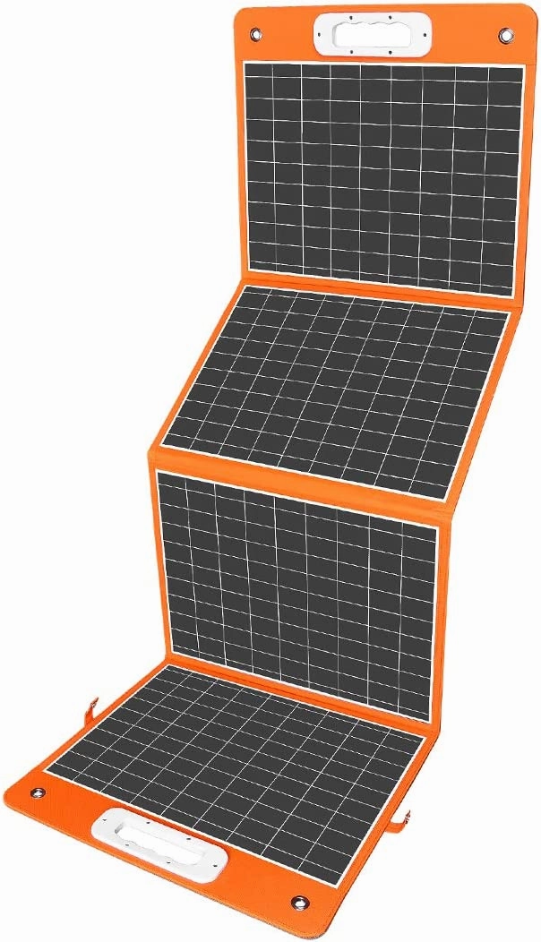 FF Flashfish 18V/100W Foldable Solar Panel for Phones. Tablets On Camping Fishing Van RV Road Trip