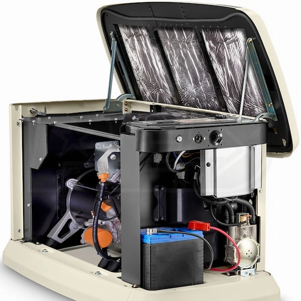 Generac 14/14 kW Air-Cooled Standby Generator. Alum Enclosure. 16 Circuit LC NEMA3