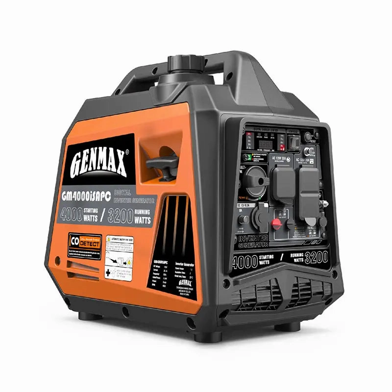 Genmax GM4000iSAPC 4000 Watt Gasoline Inverter Generator ultra-quiet145cc Engine EPA & CARB Compliant. Eco-Mode Feature