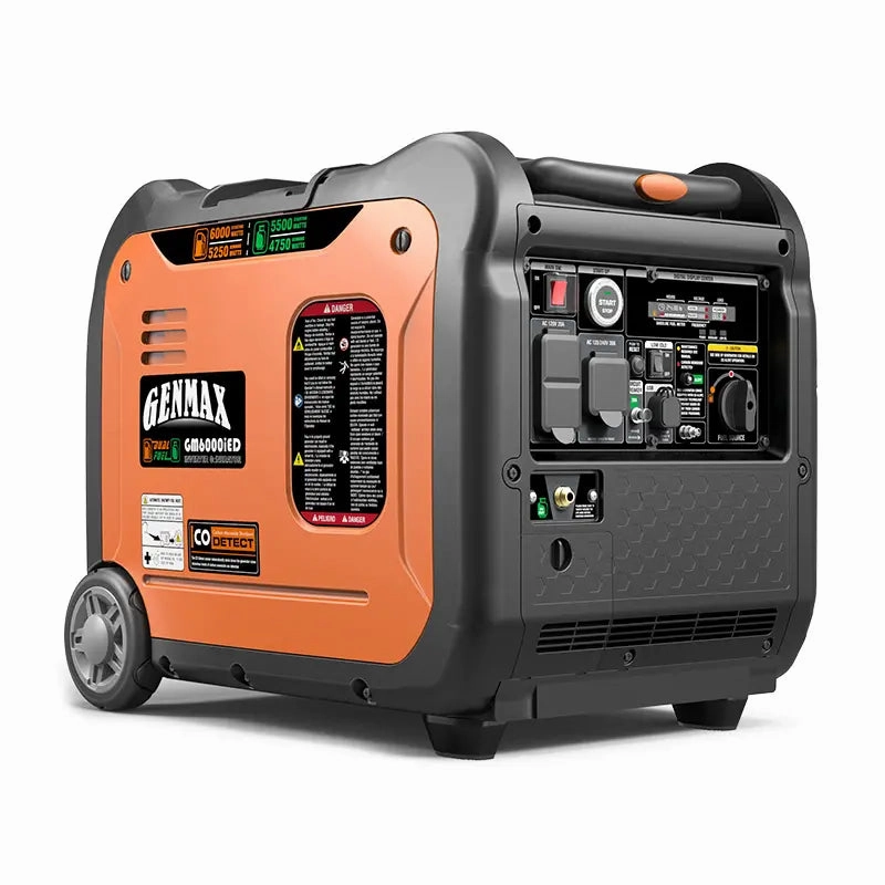 Genmax GM6000iED Portable Inverter Generator. 6000W Super Quiet Dual Fuel Portable Engine
