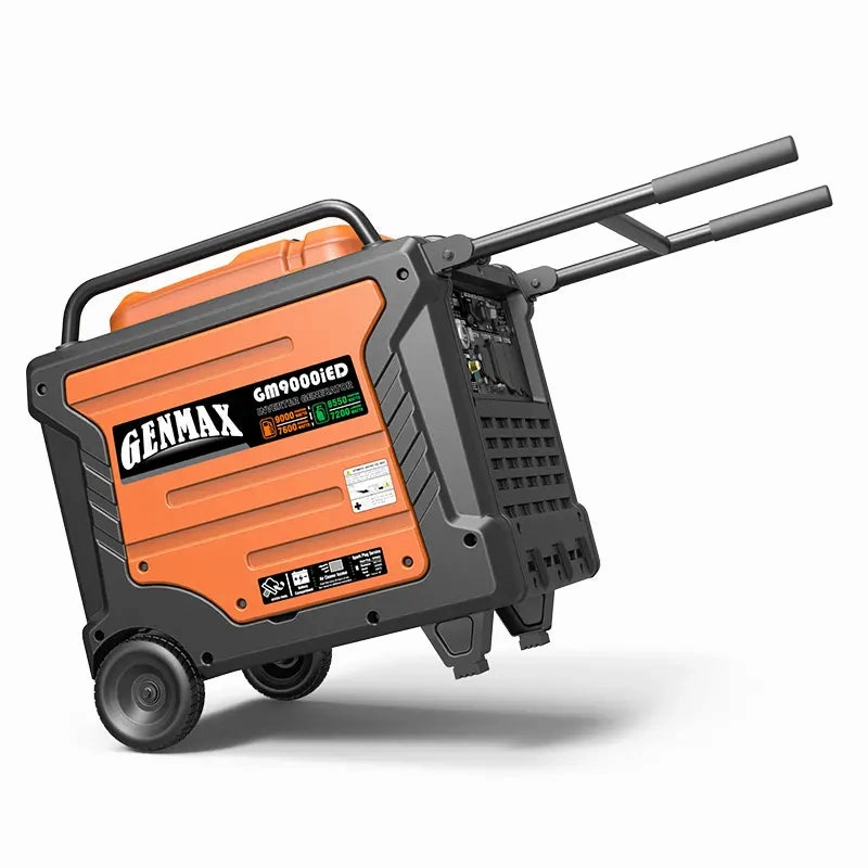 Genmax GM9000iED Portable Inverter Generator. 9000W Super Quiet Dual Fuel Portable Engine with Parallel Capability