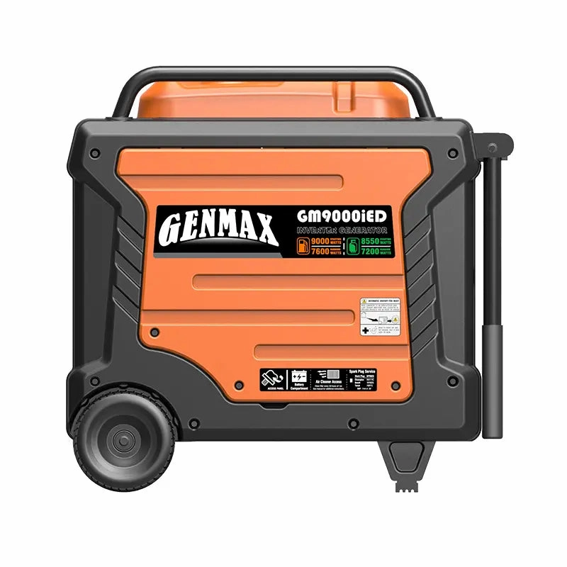 Genmax GM9000iED Portable Inverter Generator. 9000W Super Quiet Dual Fuel Portable Engine with Parallel Capability