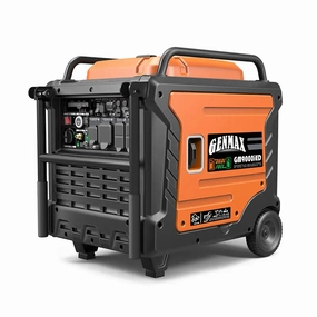 Genmax GM9000iED Portable Inverter Generator. 9000W Super Quiet Dual Fuel Portable Engine with Parallel Capability