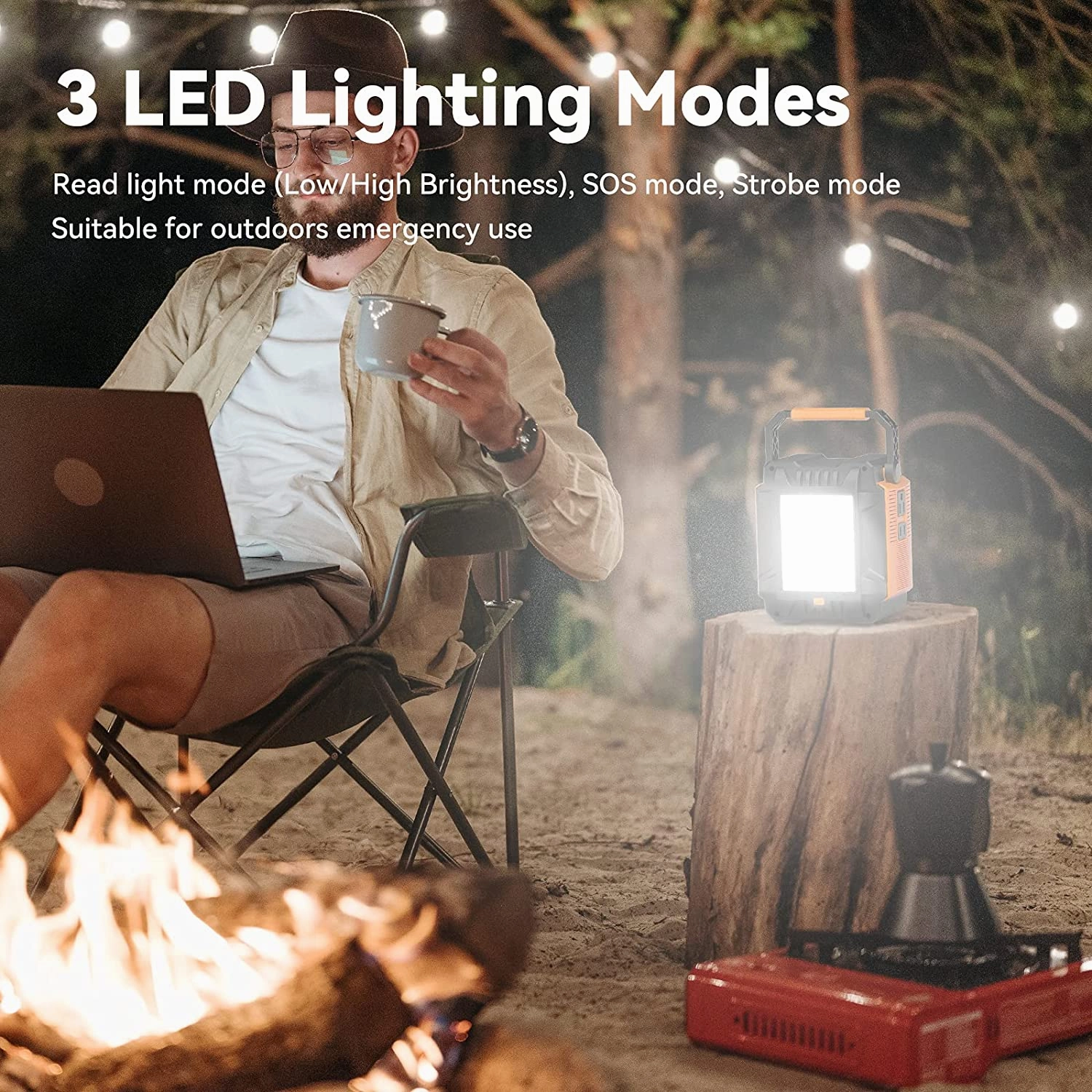 Gofort Portable Power Station for Home. Outdoors RV/Van Camping. Fishing. Blackout