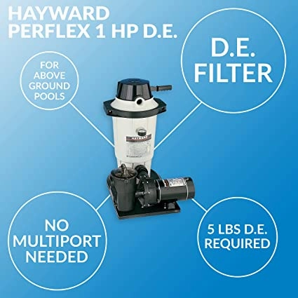 Hayward Perflex D.E. Filter w/ 1.5 HP PowerFlo Matrix Pump