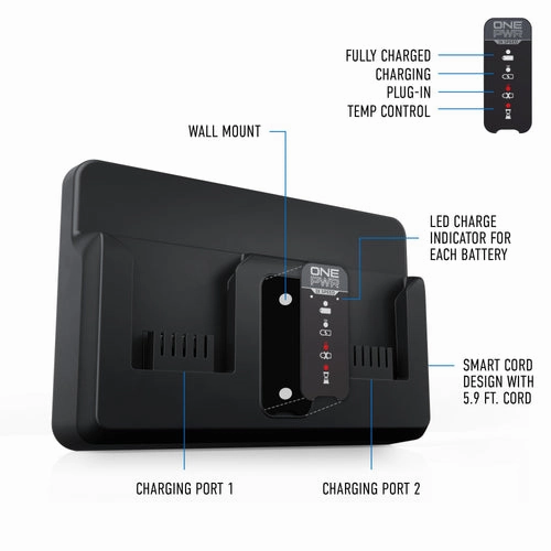 Hoover 40V Dual Bay Charger