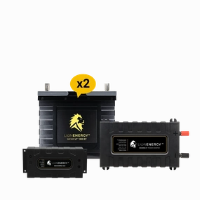 Lion Energy 12V Lithium Battery 210Ah Solar Power System with Inverter (2 - UT 1300s)