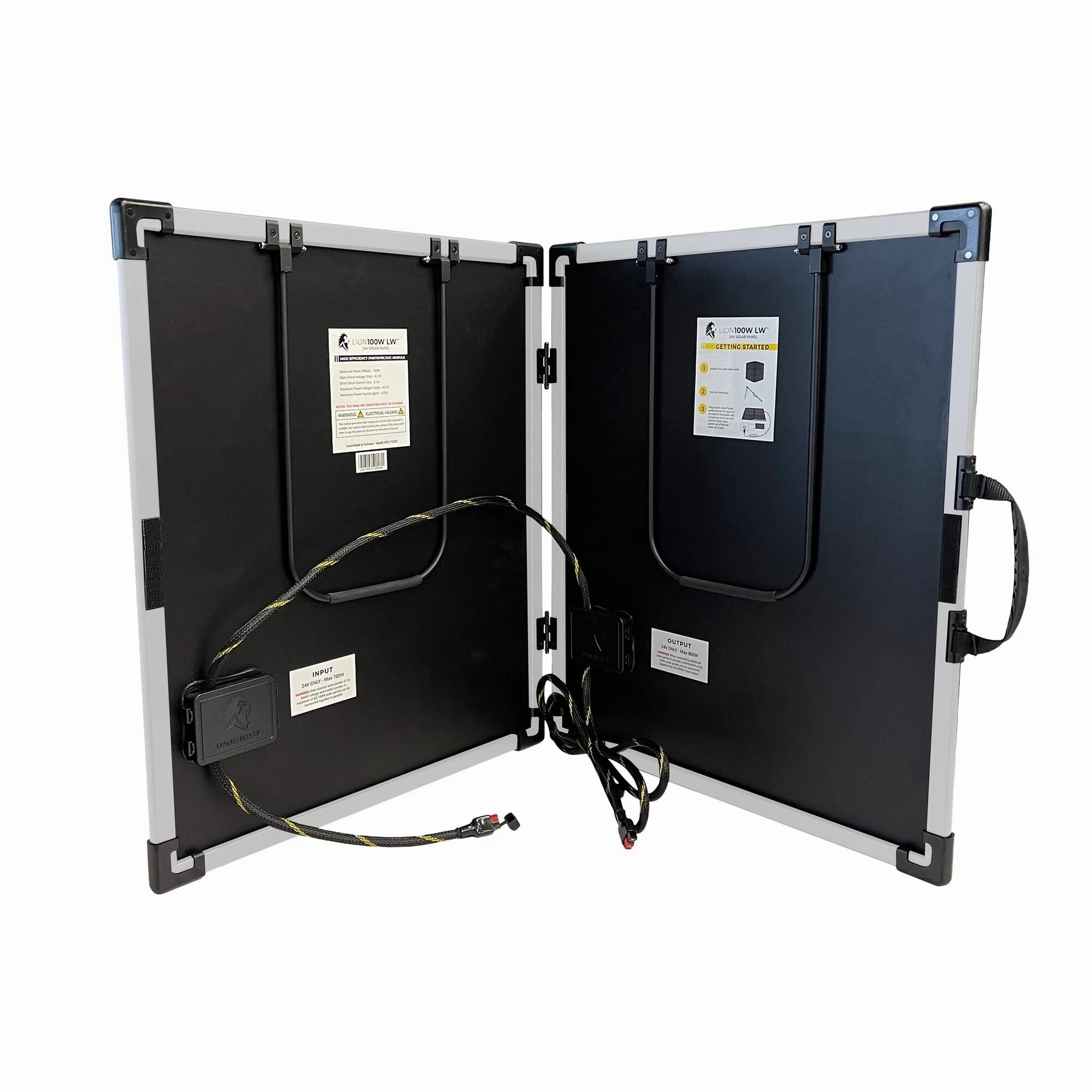 Lion Energy - Portable Solar Panel 100W LW 12V Solar Panel
