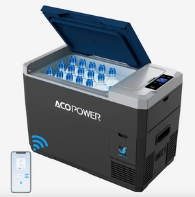 LiONCooler Mini Solar Powered Car Fridge Freezer. 29 Quarts