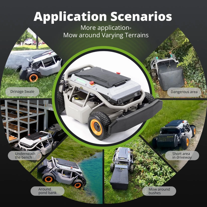 Mowrator S1 4WD Lawn Mower   Extra 12Ah Battery