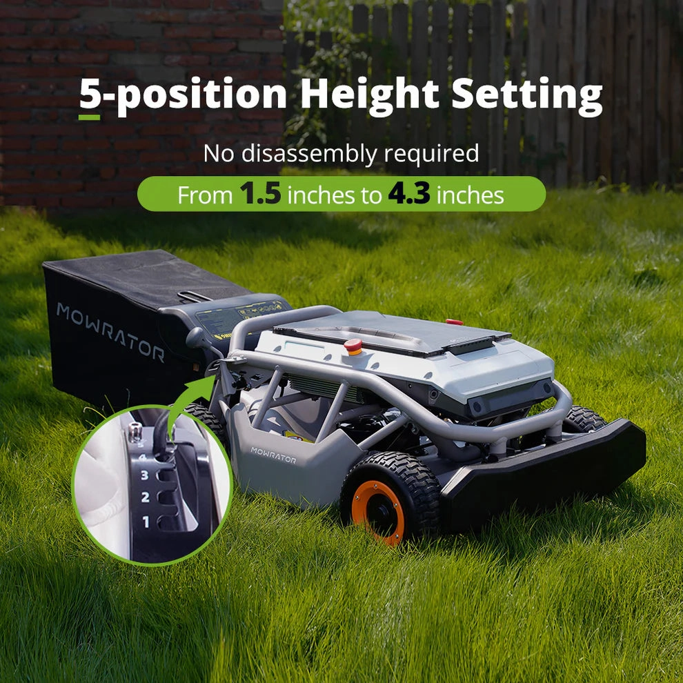 Mowrator S1 Remote Control Lawn Mower 2WD 18Ah Super Battery