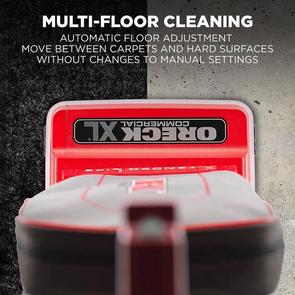 Oreck 9lb Commercial Upright vacuum. Red basecord