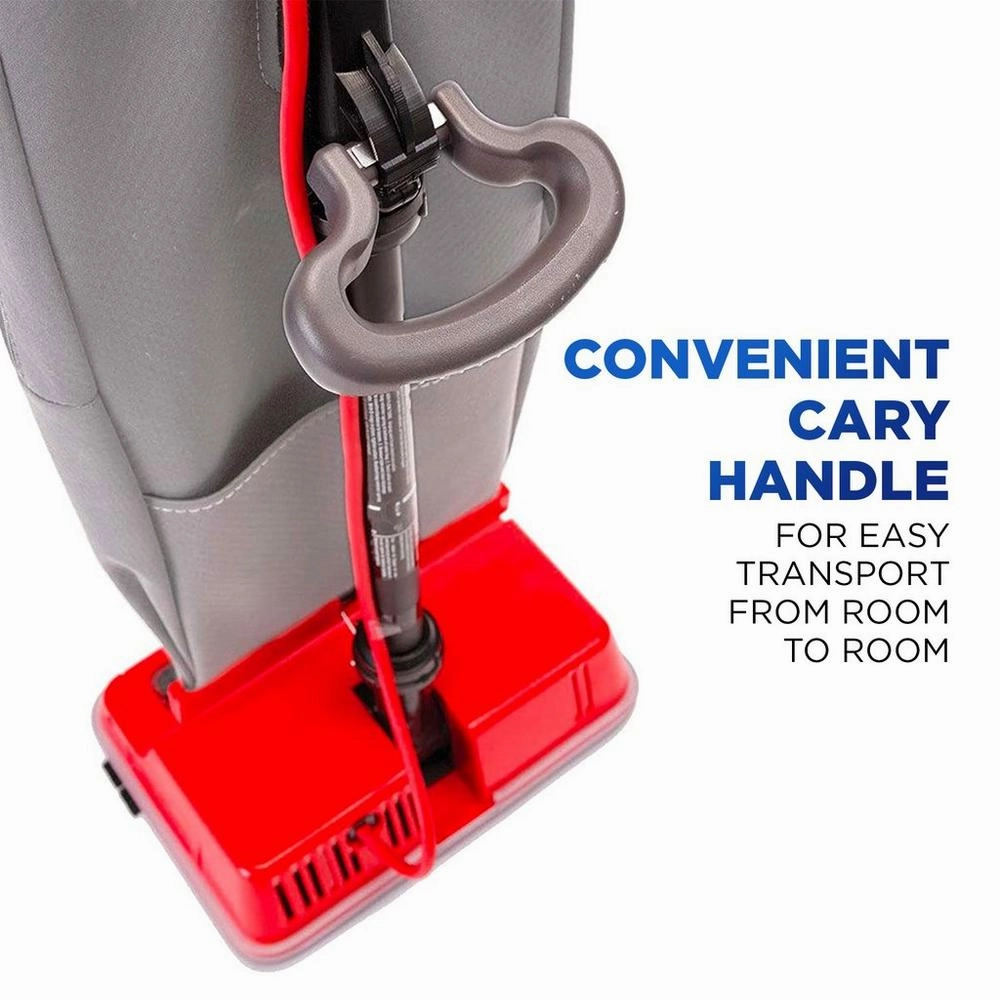 Oreck 9lb Commercial Upright vacuum. Red basecord