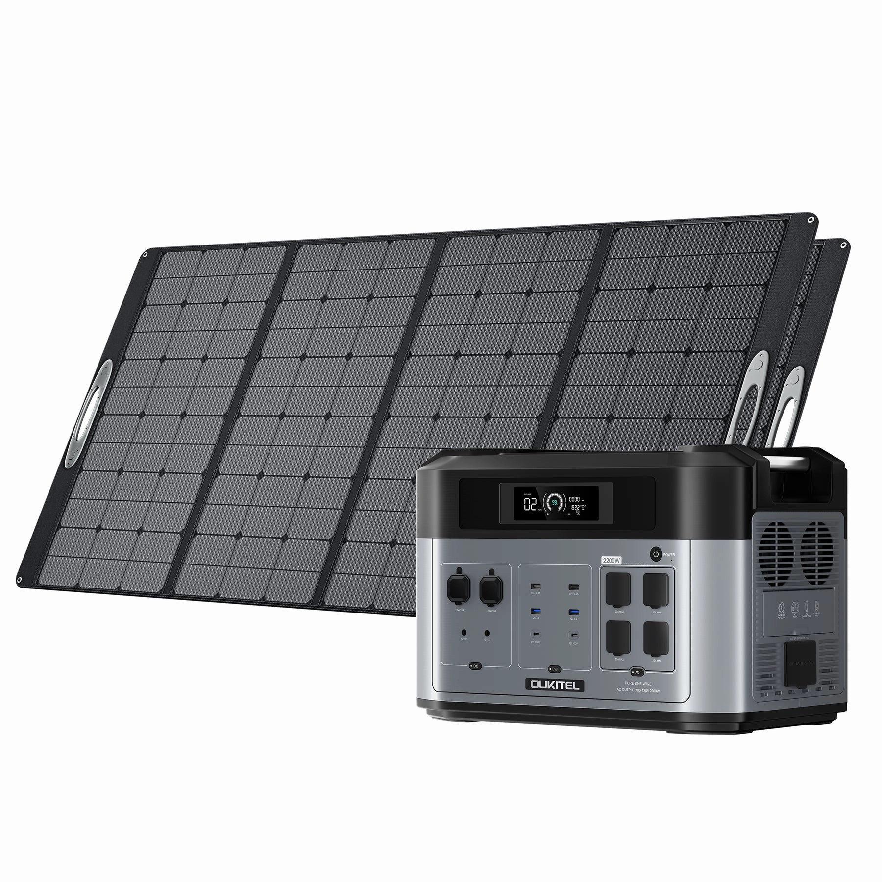 OUKITEL BP2000 Portable Power Station 2200W/2048Wh
