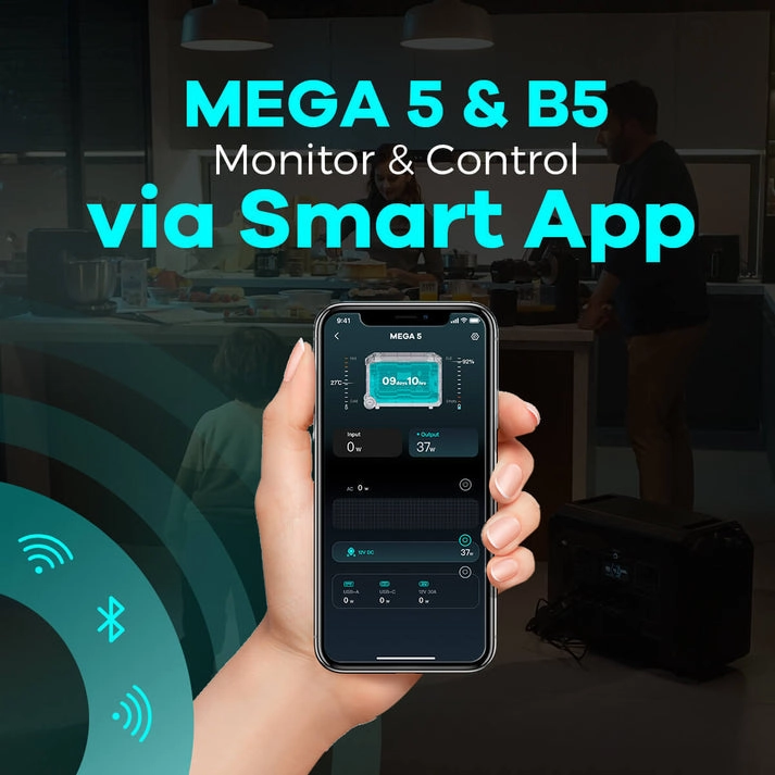 OUPES Mega 5 Home Backup & Portable Power Station | 4000W 5040Wh