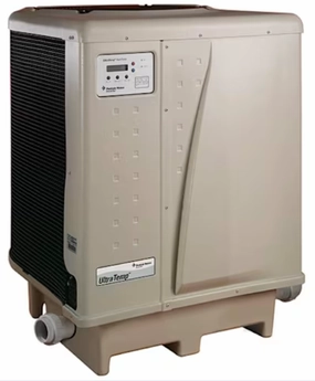 Pentair UltraTemp High Performance Pool Heat Pump 120 H/C. Almond. 125K BTU. 60 Hz. 1 Phase. 230 V. 50 Amp. 283 lbs. 460935