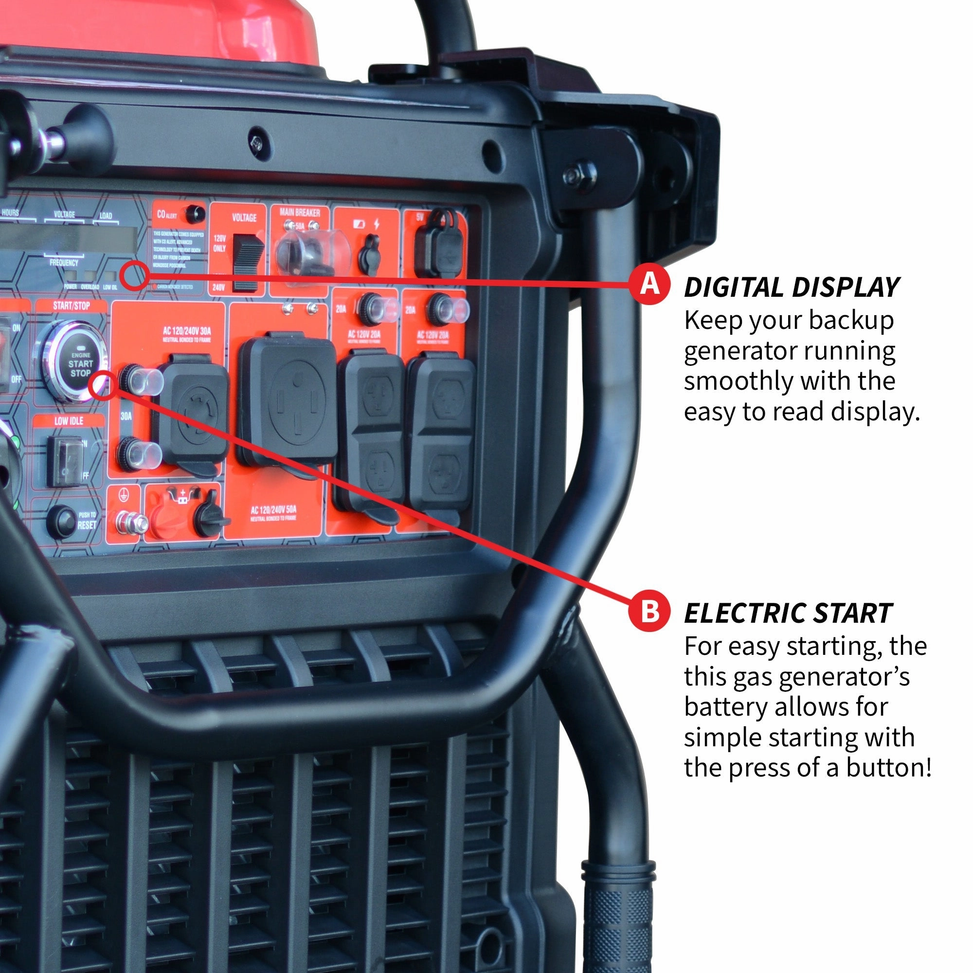 PRE ORDER: 10.500 Watt Inverter Generator Electric Start Super Quiet Portable Gas Power Professional Use
