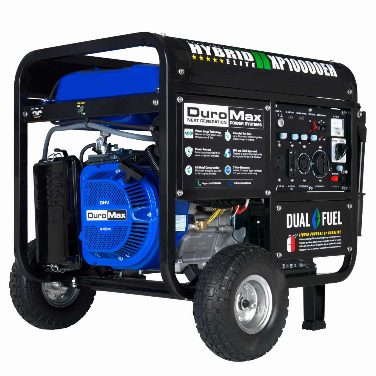 REFURB DuroMax XP10000EH 10.000 Watt Dual Fuel Hybird Generator (Grade A)