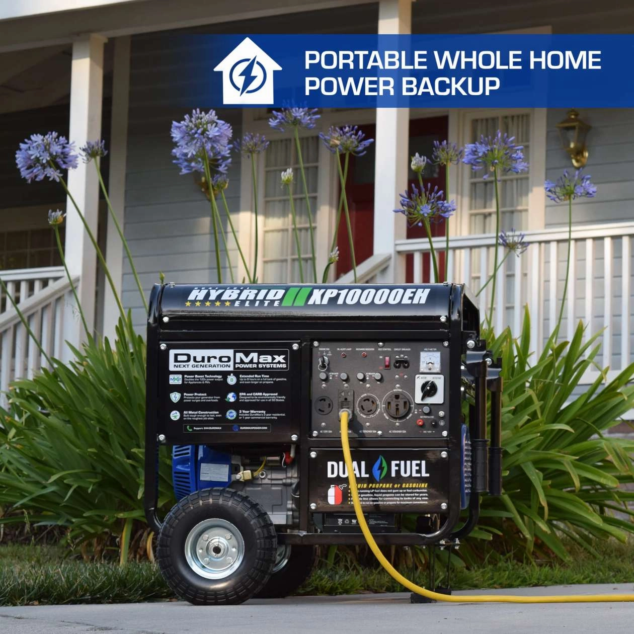 REFURB DuroMax XP10000EH 10.000 Watt Dual Fuel Hybird Generator (Grade A)