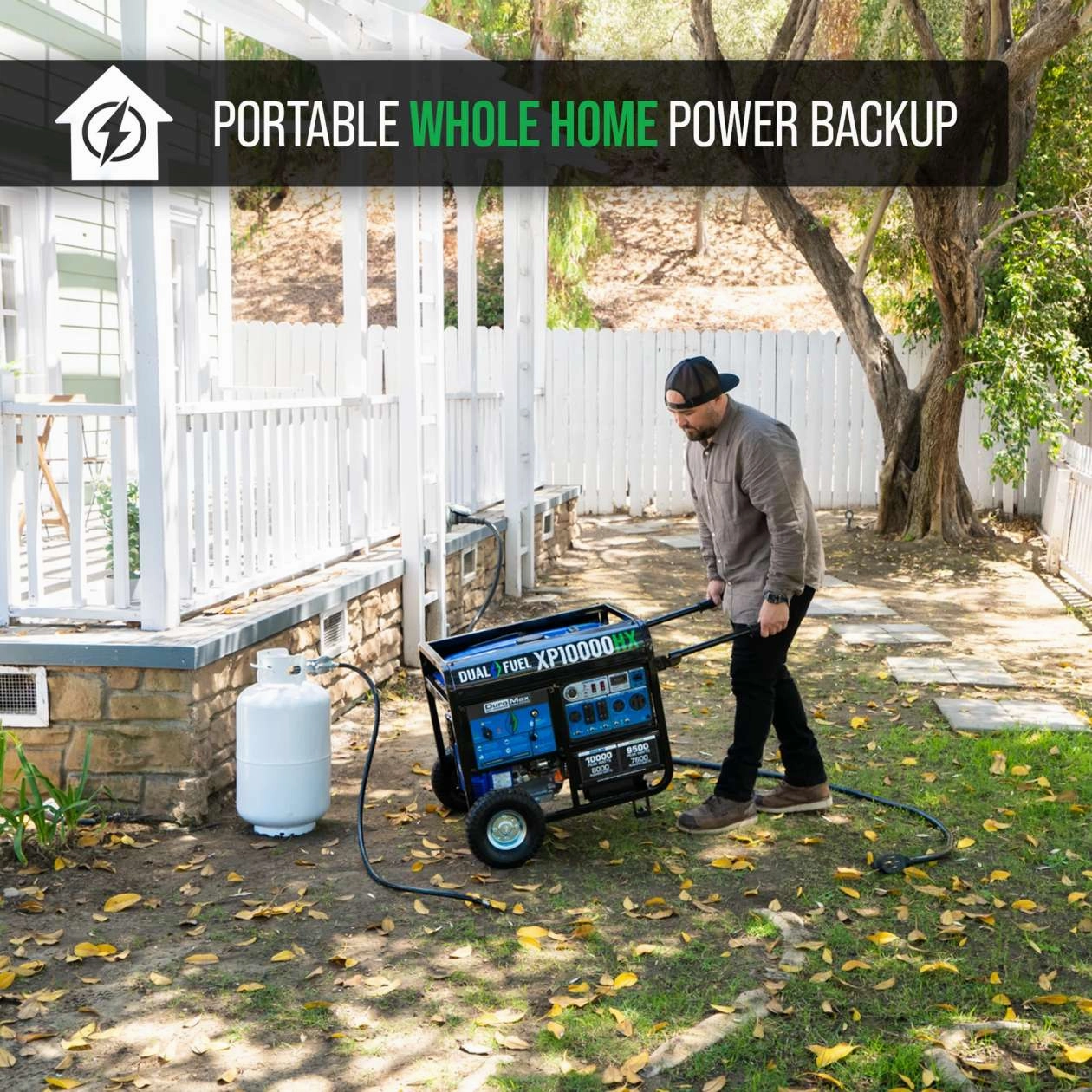 REFURB DuroMax XP10000HX 10.000 Watt 18HP Dual Fuel Portable Generator (Grade A)