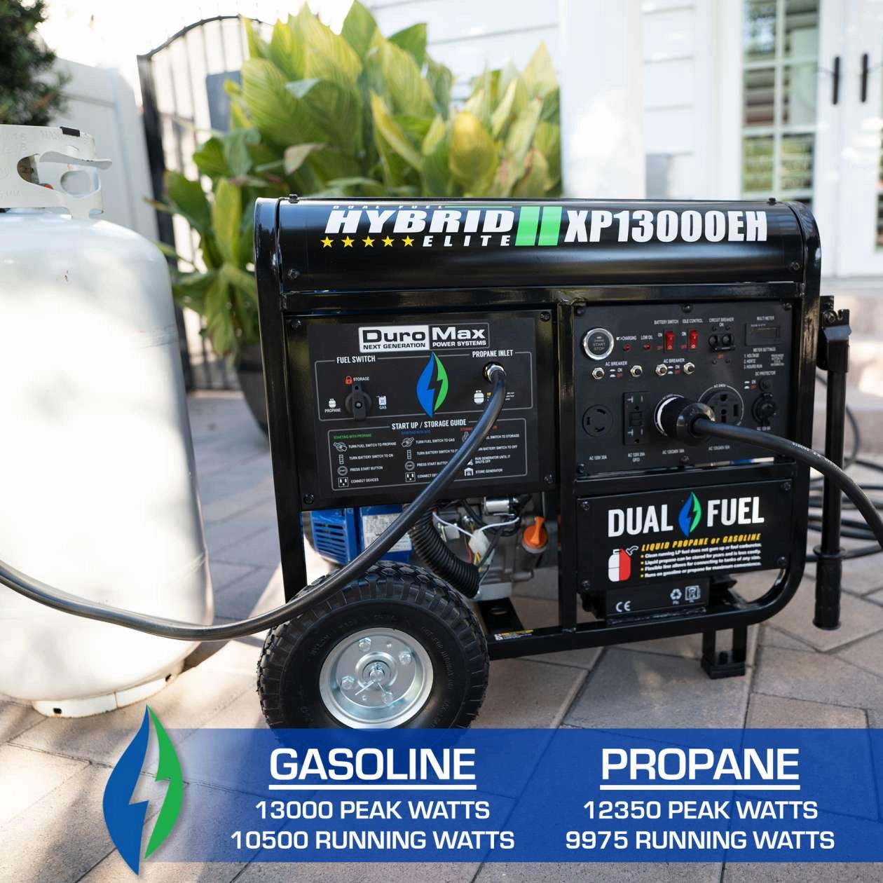 REFURB DuroMax XP13000EH 13.000 Watt Dual Fuel Hybrid Generator (Grade A)