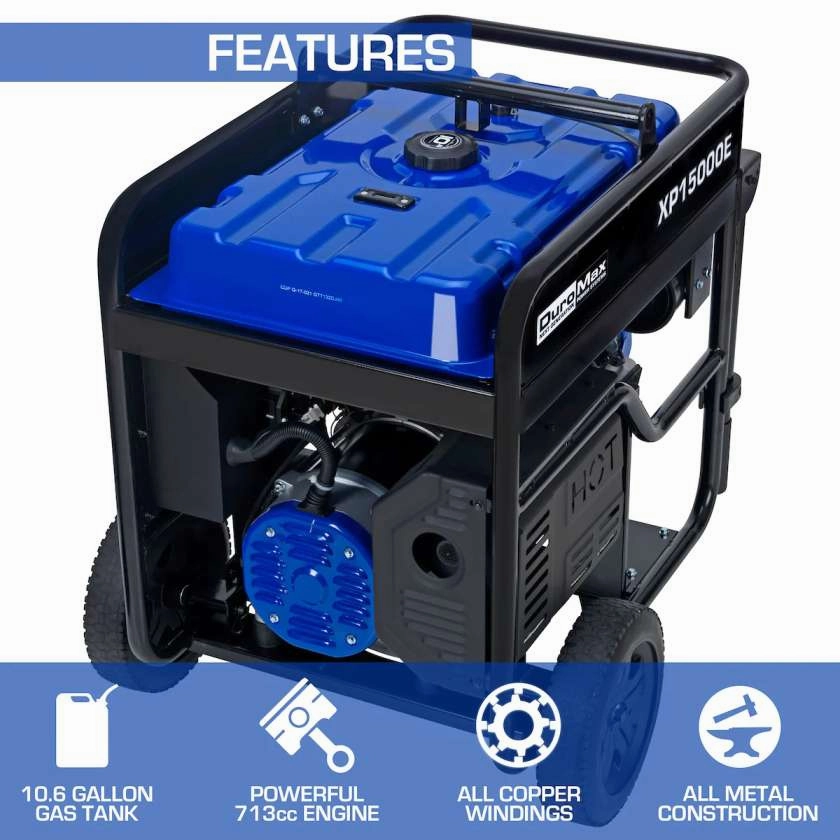 REFURB DuroMax XP15000E 15.000 Watts Gasoline Generator (Grade A)