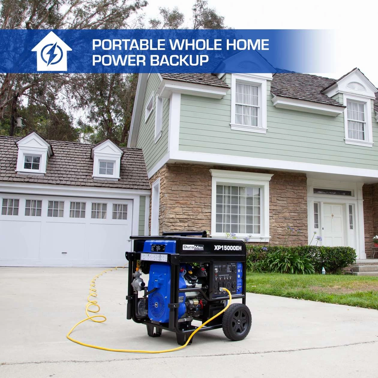 REFURB DuroMax XP15000EH 15.000 Watt Dual Fuel Hybrid Generator (Grade A)