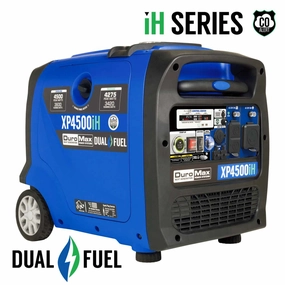 REFURB DuroMax XP4500iH 4.500 Peak Watt Dual Fuel Inverter Generator With Carbon Monoxide Detectors   UBS Ports (Grade A)