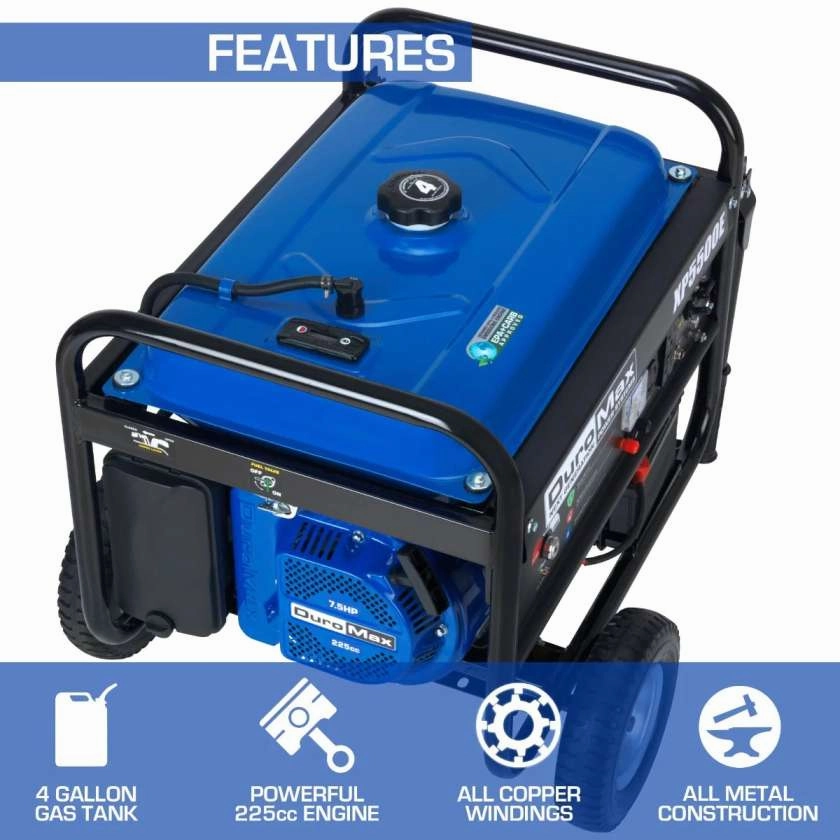 REFURB DuroMax XP5500E 5.500 Watt Gasoline Portable Generator (Grade A)
