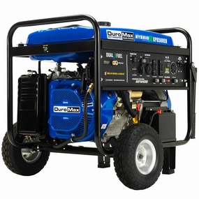 REFURB DuroMax XP8500EH 8.500 Watt 16 hp Dual Fuel Portable Generator w/ Electric Start 50-State (Grade A)