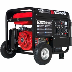 REFURB Durostar DS10000E 10.000 Watt Gasoline Generator Red / Black (Grade A)