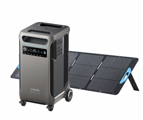 REFURBISHED Anker SOLIX F3800 Portable Power Station   200W Anker Solar Panel