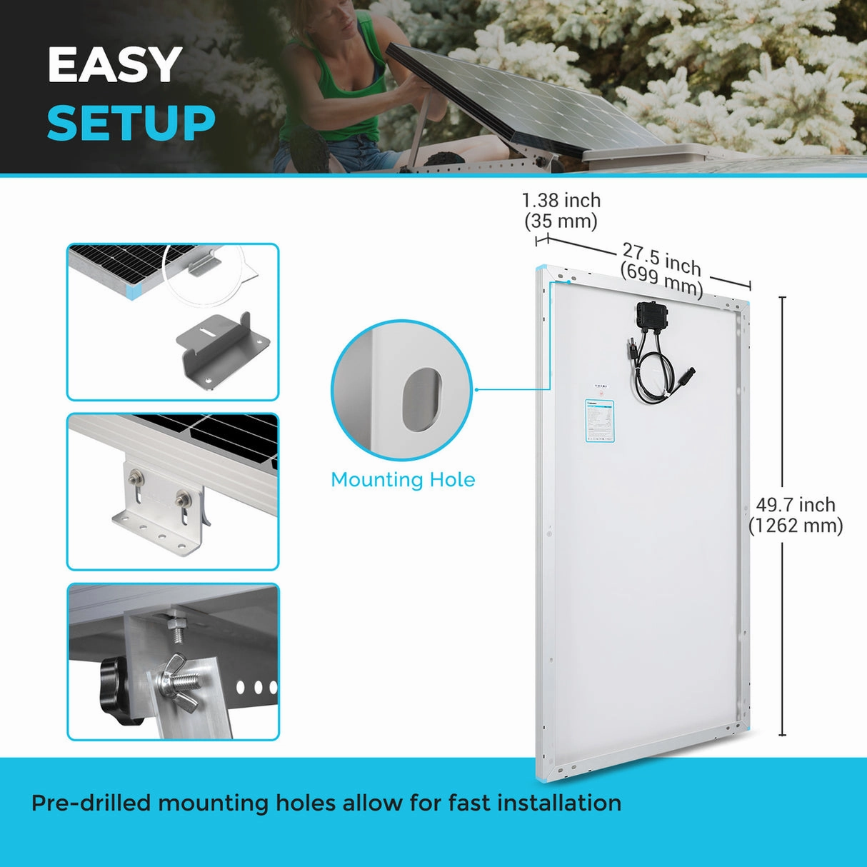 Renogy 175W Rigid Solar Panel(NEW)