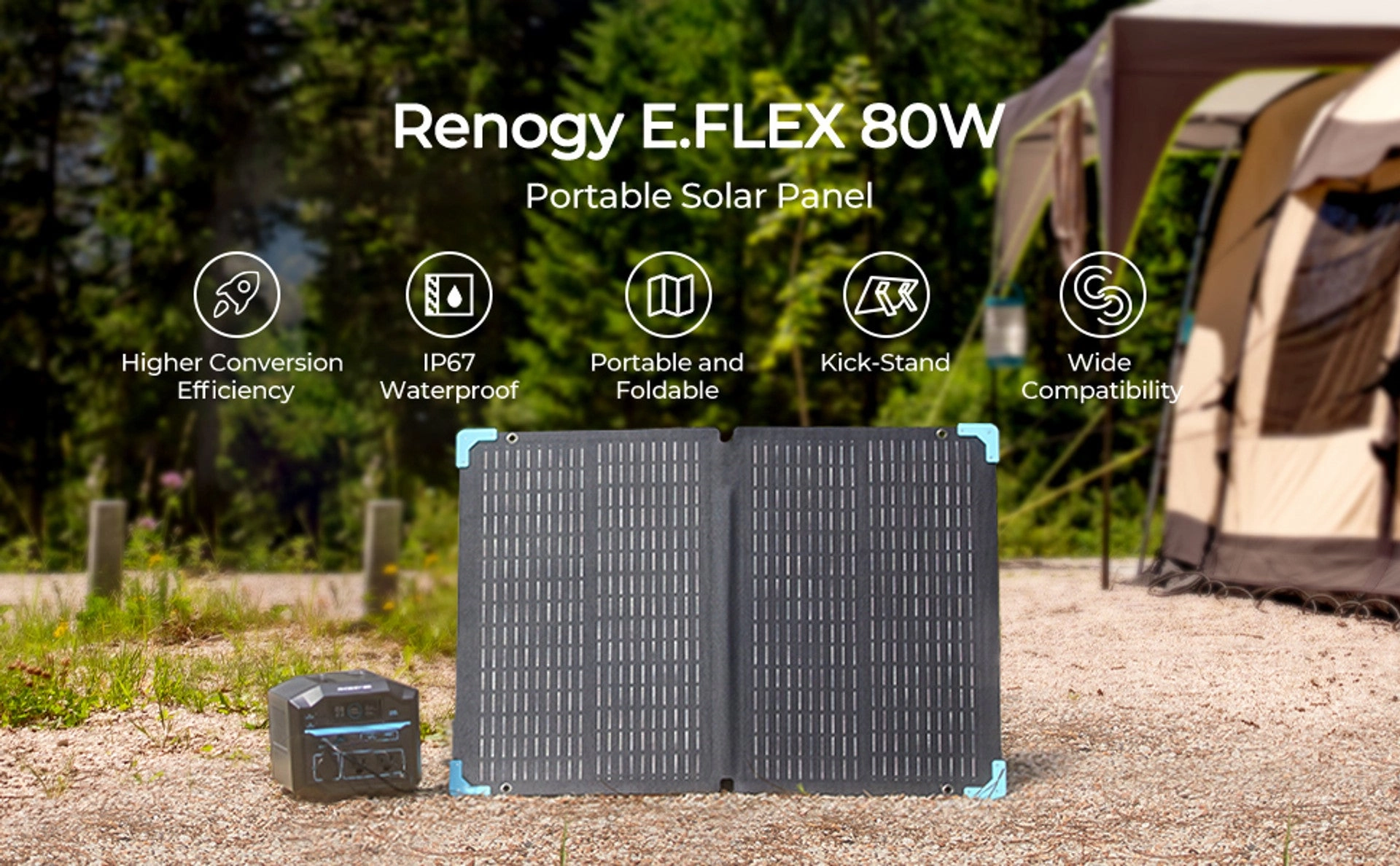 Renogy E.FLEX 80W PORTABLE SOLAR PANEL