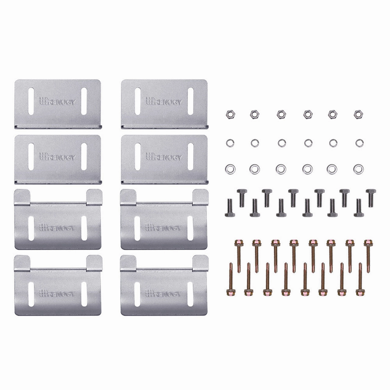Renogy RNG-MTS-ACB - Solar Panel Mounting Curved Z Bracket - Set of 4