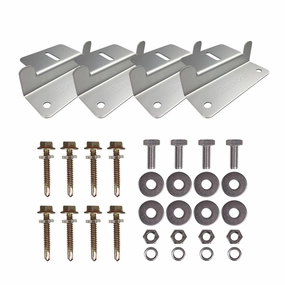 Renogy RNG-MTS-ZB - Renogy RNG-MTS-ZB Solar Panel Mounting Z Bracket Mount Supporting for RV. Roof. Boat. Set of 4 Units