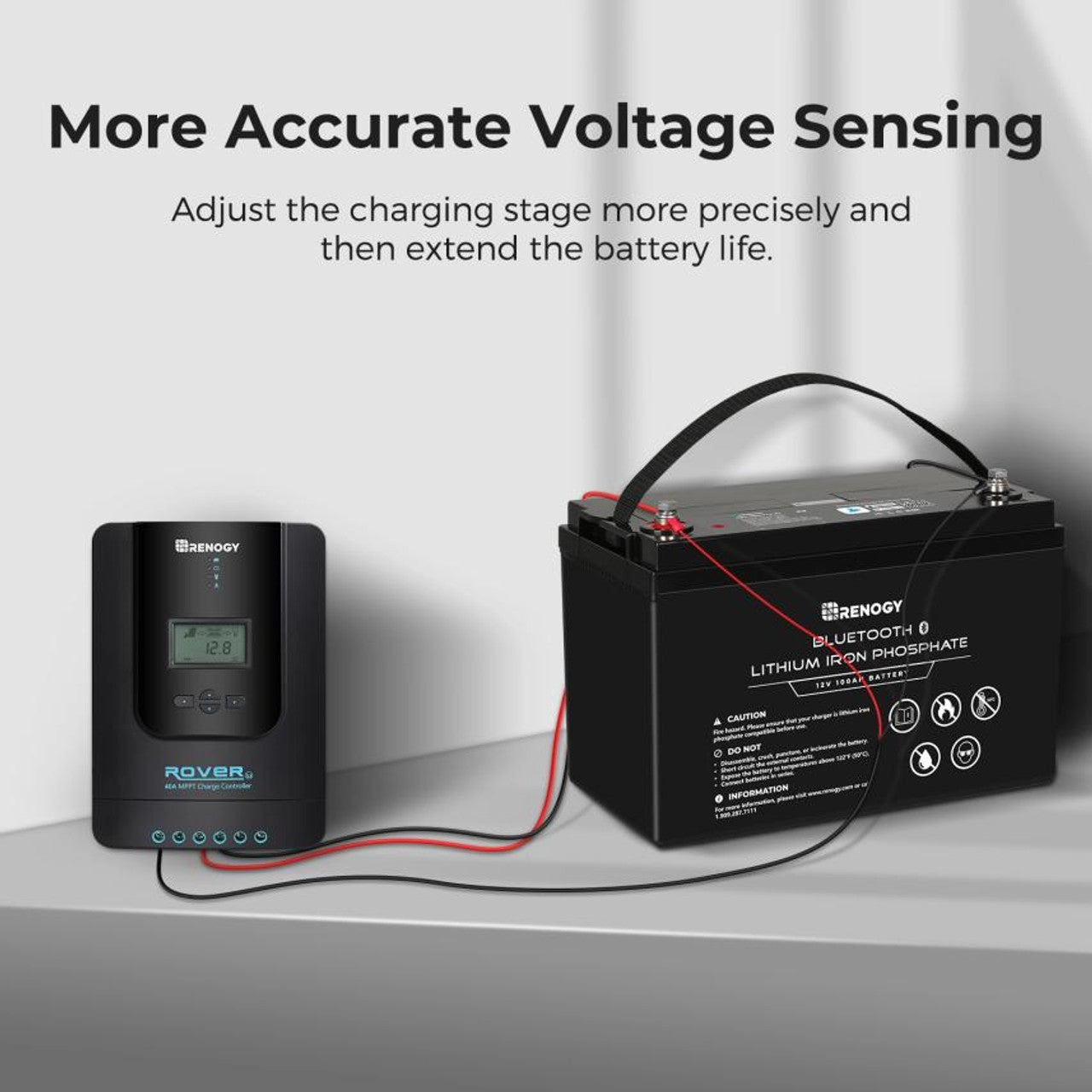 Renogy RVSCC - Battery Voltage Sensor Housing and Wire with Ring Terminal