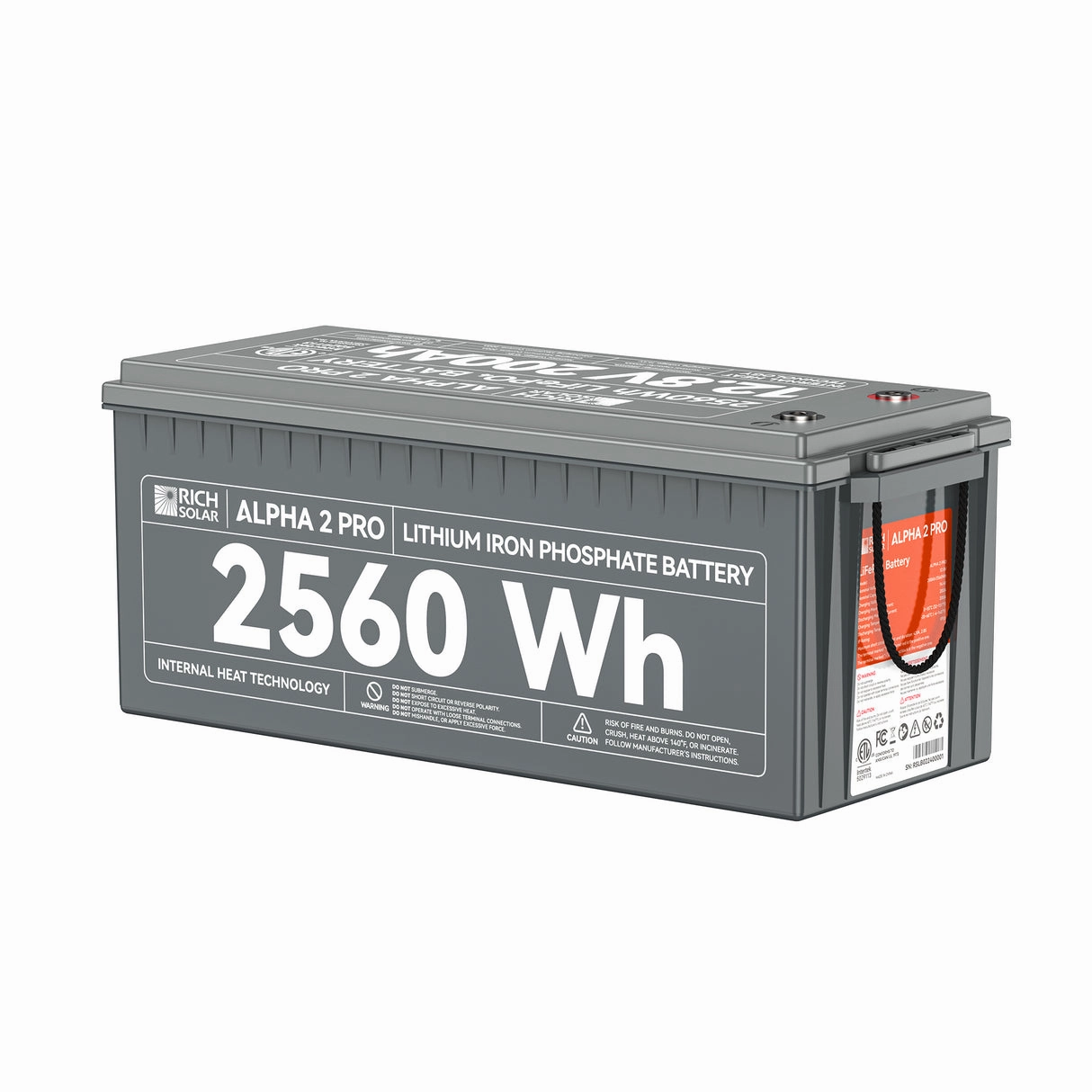 Rich Solar ALPHA 2 PRO | 12V 200Ah LiFePO4 Battery