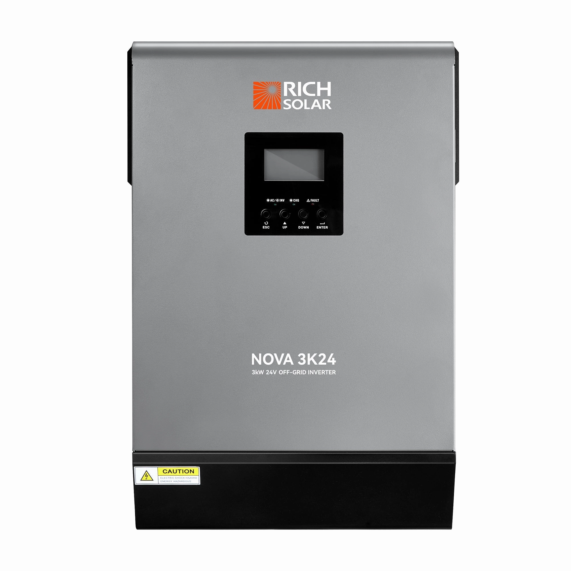 Rich Solar NOVA MAX 3K | 3000 Watt (3kW) 24 Volt Off-Grid Hybrid Solar Inverter
