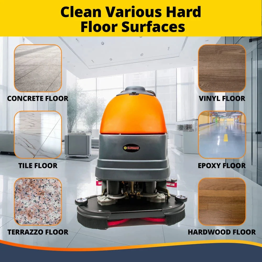 RT120 34 Self-Propelled Floor Scrubber Machine. 33-gal Tank. 75.000 sqft/h