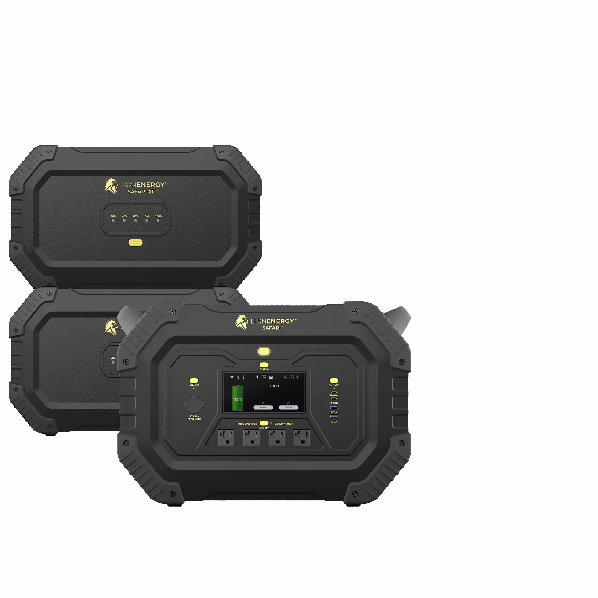 Safari 2 XPs - Portable Power Station Bundle (3.000W. 6.988Wh. LiFePO4)